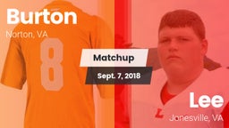 Matchup: Burton vs. Lee  2018