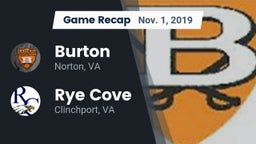 Recap: Burton  vs. Rye Cove  2019