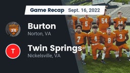 Recap: Burton  vs. Twin Springs  2022