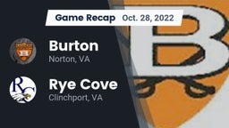 Recap: Burton  vs. Rye Cove  2022