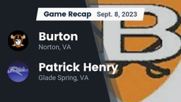 Recap: Burton  vs. Patrick Henry  2023