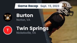 Recap: Burton  vs. Twin Springs  2023