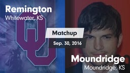 Matchup: Remington vs. Moundridge  2016