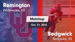 Matchup: Remington vs. Sedgwick  2016