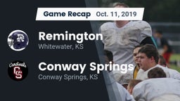 Recap: Remington  vs. Conway Springs  2019