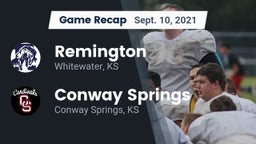 Recap: Remington  vs. Conway Springs  2021
