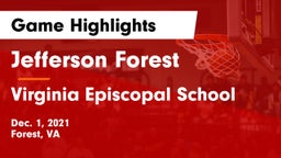 Jefferson Forest  vs Virginia Episcopal School Game Highlights - Dec. 1, 2021