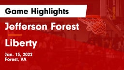 Jefferson Forest  vs Liberty  Game Highlights - Jan. 13, 2022