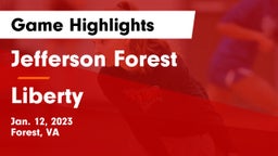 Jefferson Forest  vs Liberty  Game Highlights - Jan. 12, 2023