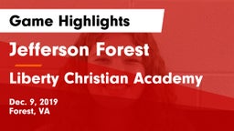 Jefferson Forest  vs Liberty Christian Academy Game Highlights - Dec. 9, 2019