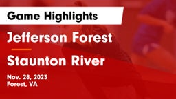 Jefferson Forest  vs Staunton River Game Highlights - Nov. 28, 2023