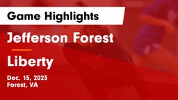 Jefferson Forest  vs Liberty  Game Highlights - Dec. 15, 2023
