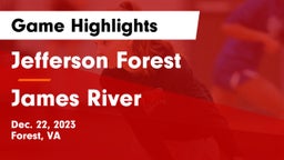 Jefferson Forest  vs James River  Game Highlights - Dec. 22, 2023