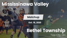 Matchup: Mississinawa Valley vs. Bethel Township  2020