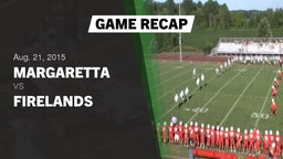 Recap: Margaretta  vs. Firelands  - Boys Varsity Football 2015