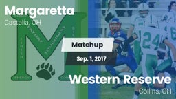 Matchup: Margaretta vs. Western Reserve  2017