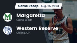 Recap: Margaretta  vs. Western Reserve  2023