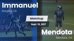 Matchup: Immanuel vs. Mendota  2017