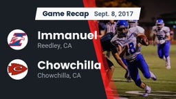 Recap: Immanuel  vs. Chowchilla  2017