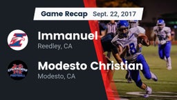 Recap: Immanuel  vs. Modesto Christian  2017