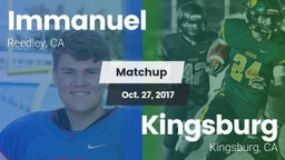 Matchup: Immanuel vs. Kingsburg  2017