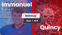 Matchup: Immanuel vs. Quincy  2018