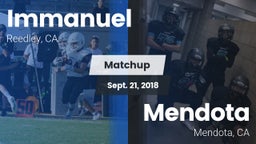 Matchup: Immanuel vs. Mendota  2018