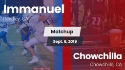 Matchup: Immanuel vs. Chowchilla  2019