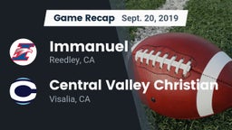 Recap: Immanuel  vs. Central Valley Christian 2019