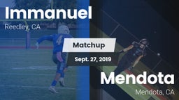Matchup: Immanuel vs. Mendota  2019