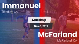 Matchup: Immanuel vs. McFarland  2019