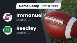 Recap: Immanuel  vs. Reedley  2019