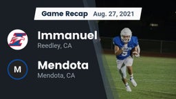 Recap: Immanuel  vs. Mendota  2021