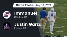 Recap: Immanuel  vs. Justin Garza  2022