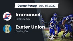 Recap: Immanuel  vs. Exeter Union  2022