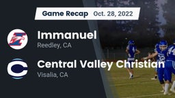 Recap: Immanuel  vs. Central Valley Christian 2022