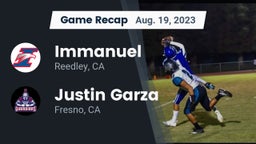 Recap: Immanuel  vs. Justin Garza  2023