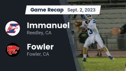 Recap: Immanuel  vs. Fowler  2023