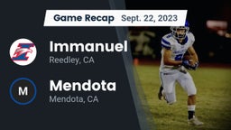 Recap: Immanuel  vs. Mendota  2023