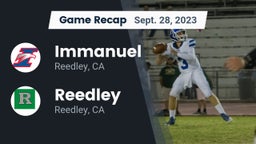 Recap: Immanuel  vs. Reedley  2023