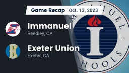 Recap: Immanuel  vs. Exeter Union  2023
