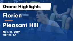 Florien  vs Pleasant Hill Game Highlights - Nov. 23, 2019