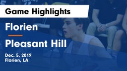 Florien  vs Pleasant Hill Game Highlights - Dec. 5, 2019