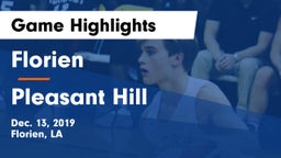 Florien  vs Pleasant Hill Game Highlights - Dec. 13, 2019