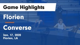 Florien  vs Converse  Game Highlights - Jan. 17, 2020