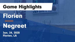 Florien  vs Negreet  Game Highlights - Jan. 24, 2020