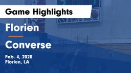 Florien  vs Converse  Game Highlights - Feb. 4, 2020
