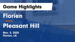 Florien  vs Pleasant Hill Game Highlights - Nov. 5, 2020