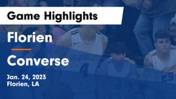 Florien  vs Converse Game Highlights - Jan. 24, 2023