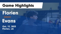 Florien  vs Evans  Game Highlights - Oct. 12, 2023
